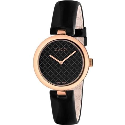 women's gucci watch black face|black Gucci watch with diamonds.